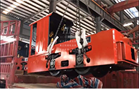 貴州兩套5噸蓄電池電機車發(fā)貨
